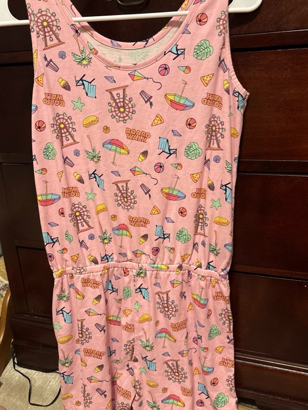 The Children's Place Pink Beach Print Tank Nightgown